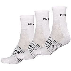 Endura - Coolmax Race Sokken - Wit - Set van 3 Paar