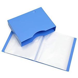 A4 Presentatie Display Book - Bestandsmap met 150 zakken 300/zijden - Opbergkoffer Portfolio Map met Plastic Mouwen - Poly Pocket Folder - door Arpan (Blauw)