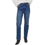 VILA - Jeans - Blauw Denim - Regular Fit - Mid Waist