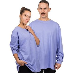 Blackskies Oversized Basic Longsleeve T-shirt | Streetwear Luxe Lange Mouwen Thee Honkbalpetten Heren Dames Trui Sweatshirt Trui - Lavendel - X-Large