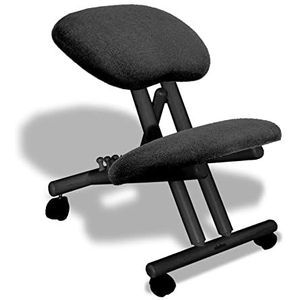 cinius Ergonomische stoel (Made in Italy) met kniesteun. Ook geschikt voor grote personen (tot 190 cm). Ideaal voor zittende werknemers ontlast de rug. Helling/kniebrace verstelbaar