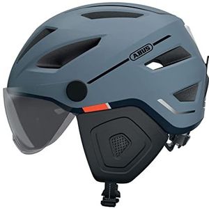 ABUS Pedelec 2.0 ACE Stadshelm - Hoogwaardige E-Bike helm met Achterlicht en Vizier voor Stadsverkeer - Voor Dames en Heren - Blauw, Maat M​
