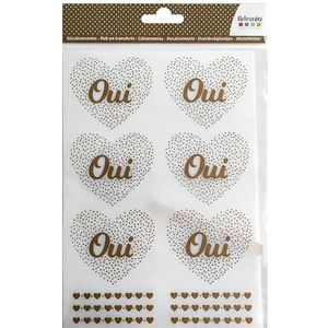 Rub On Stickers A5 Oui + goudfolie