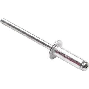 Bulk Hardware BH04092 4,8 x 10 mm blindklinknagel van legering (100-delig), wit, 4,8 mm x 10 mm, 100 stuks