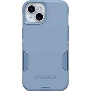 OtterBox iPhone 15, iPhone 14 en iPhone 13 Commuter Series Case - CRISP DENIM (blauw), slank en stevig, zakvriendelijk, met poortbescherming