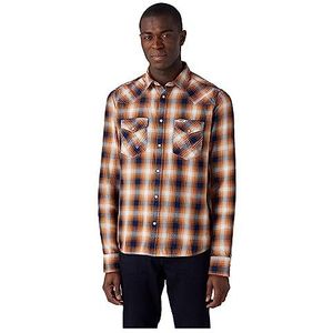 Wrangler Heren Ls Western Shirt, Golden Oak, M