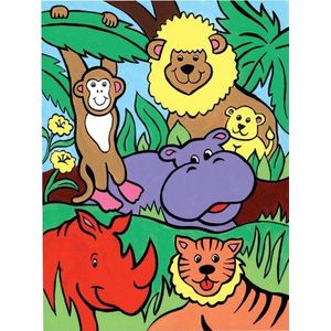 Royal & Langnickel Mijn eerste schilderij op nummer jungle dieren ontworpen schilderset
