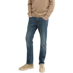 TOM TAILOR Heren Marvin Straight Jeans, 10283 - Stone Wash Denim, 38W / 30L