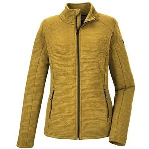killtec Dames Fleecejack met opstaande kraag KOS 38 WMN FLX JCKT, dark yellow, 50, 41277-000