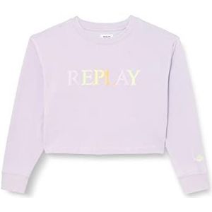REPLAY Meisjes SG2125 Sweatshirt, 921 Lavander, 16A, 921 Lavander, 16 Jaren