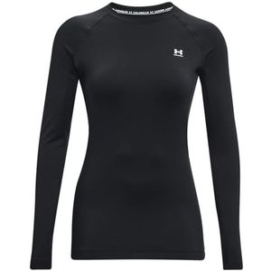 Under Armour Cg Authentics Crew Ultra-warme damesbasislaag met ronde hals, lange mouwen, thermisch, anti-geurtechnologie, verpakking van 1 stuks