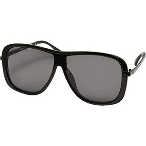 Urban Classics Unisex zonnebril Milos zonnebril, zwart/zwart, één maat, zwart/zwart, One Size