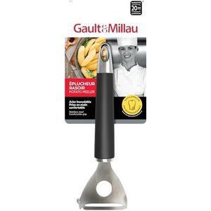 GAULT&MILLAU - Scheerapparaat schiller - Precisietrimmer - Ergonomisch en gebruiksvriendelijk - Set van 1, De collectie geborsteld roestvrij staal