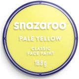 Snazaroo 1118233 Kinderschmink, huidvriendelijke hypoallergene gezichtsmake-up op waterbasis, vrij van parabenen - 18ml Pot, Pale Yellow