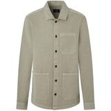 Hackett Londonvoor mannen. HM309951 Linnen overhemd groen (L), Casual, Katoen, Vlas, Klassiek, Lange mouwen