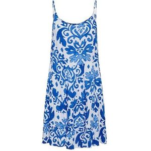 ONLY Dames Onlmaj Life S/L AOP korte jurk WVN Noos jurk, wit, XXS