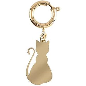 Draeger Paris - Charm Kat, 2x1,5cm, Synthetisch, Geen edelsteen