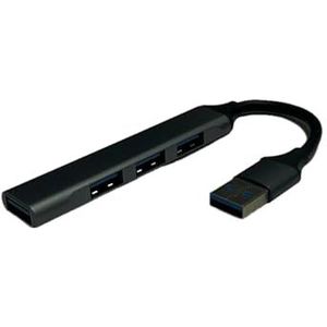 USB type A 3.0 HUB met 1 USB 3.0-poort en 3 USB 2.0-poorten, ideaal voor het aansluiten van meerdere apparaten en voor het uitbreiden van poorten.