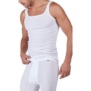 Huber Heren okselshirt onderhemd, wit (wit 0500), Large (fabrieksmaat: L), wit (wit 0500)., L