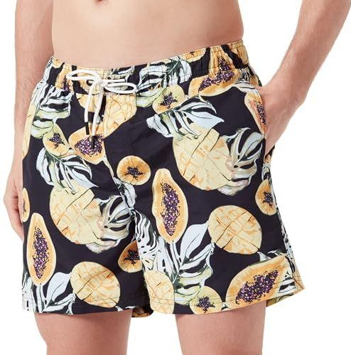 JACK & JONES JPSTFIJI JJSWIM AOP Originals LY, zwart, L