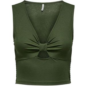 ONLY Dames Onljany S/L Twist Top JRS, groen, L