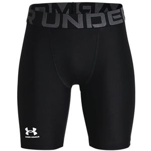 Under Armour Boys UA HG Armor shorts, hardloopshorts Crafted HeatGear Technology, moderne workoutshorts, XS, zwart