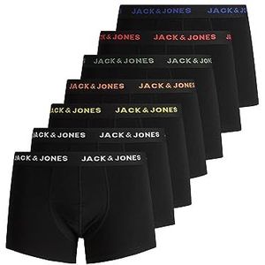 JACK & JONES Boxershorts voor heren, Black/Black  Bi (7er Pack), XL