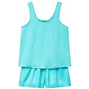 United Colors of Benetton Pig(tanktop + short) 41HY3P00S pyjamaset, blauw, XXS voor dames, Blauw, XXS