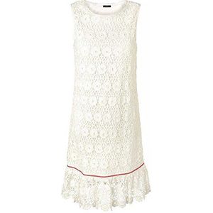 APART Fashion Dames A-lijn jurk 37510, knielang, effen, beige (ecru), 46
