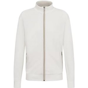 bugatti Gebreid herenvest met ritssluiting, opstaande kraag, regular, 20-ecru, M