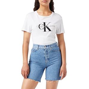 Calvin Klein Jeans Dames Bermuda Mom Korte Broek, Denim Medium, 29W Regular