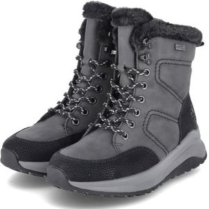 Rieker Z0922 Veterlaarzen voor dames, grijs, 36 EU, grijs, 36 EU
