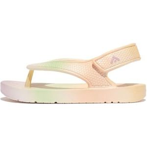 Fitflop Jongen Unisex iQUSHION Kids Peuter Ombre-Pearl Flops, Urban White/Mix, 6 UK Kind, Urban White Mix