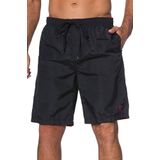 JP 1880 Heren grote maten grote maten Menswear L-8XL zwemshorts, strandkleding, elastische tailleband, tot maat 8 XL 702526, zwart, 8XL