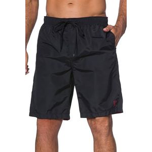 JP 1880 Heren grote maten grote maten Menswear L-8XL zwemshorts, strandkleding, elastische tailleband, tot maat 8 XL 702526, zwart, 8XL