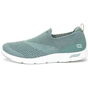 Skechers Arch Fit Refine Don't Go Sneakers voor dames, Sage Heathered Knit, 39 EU