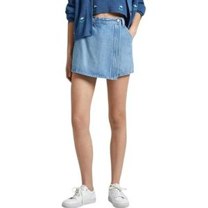 Pepe Jeans Dames Regular Skort Hw DNM Shorts, Blauw (Denim), 28W, Blauw (Denim), 28W