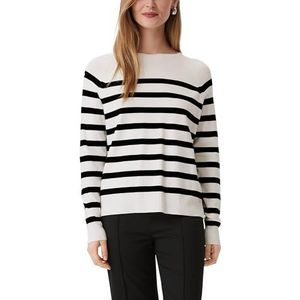 Gebreide Trui - Gestreept - Knitwear - Ronde Hals - Lange Mouw