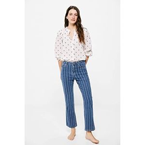 Springfield Jeans Kick Flare strepen wassen duurzame jeans voor dames, Medium Blauw, 42