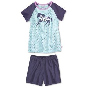 Sanetta Meisjesnachtkleding/pyjama, dierenprint pyjama kort 230866, Violett(5631 Malibu), 140 cm