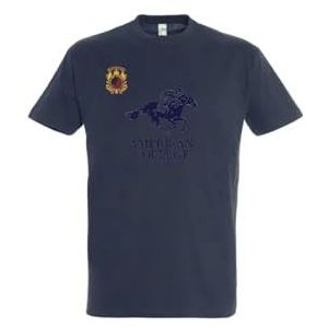 AMERICAN COLLEGE USA T-shirts met korte mouwen voor jongens en meisjes, uniseks kinderen, Marineblauw, 10 Jaar