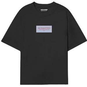 JACK & JONES Jorgreene Tee Ss Crew Neck FST, zwart, M