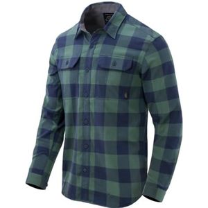 Helikon-Tex GreyMan Overhemd, Mosgroen geruit, XL