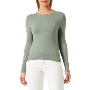 ONLJULIE LS Life Button O-Neck CC KNT, Hedge Green/Detail:melange, M