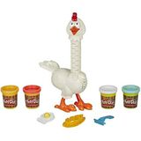 Play-Doh Animal Crew Cluck-a-Dee Crazy Chicken Boerderij Speelset - Met 4 Play-Doh Kleuren