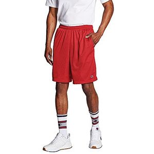 Champion Heren lange mesh met zakken atletische shorts, Crimson, S UK, Karmozijnrood, S