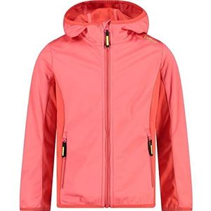 CMP - Lichte softshelljas voor kinderen met vaste capuchon, koraal, maat 164