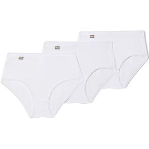Playtex Damesslip, midi, katoen, stretch, comfortabel, 3 stuks, Wit, 40
