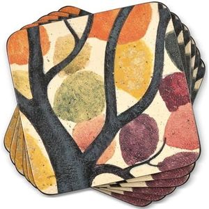 Pimpernel - Dansende Takken - Onderzetters - Set van 6