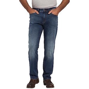JP 1880 Heren jeans, Flexnamic, denim, regular fit, vintage look jeansbroek, donkerblauw (dark blue denim), 40W x 34L